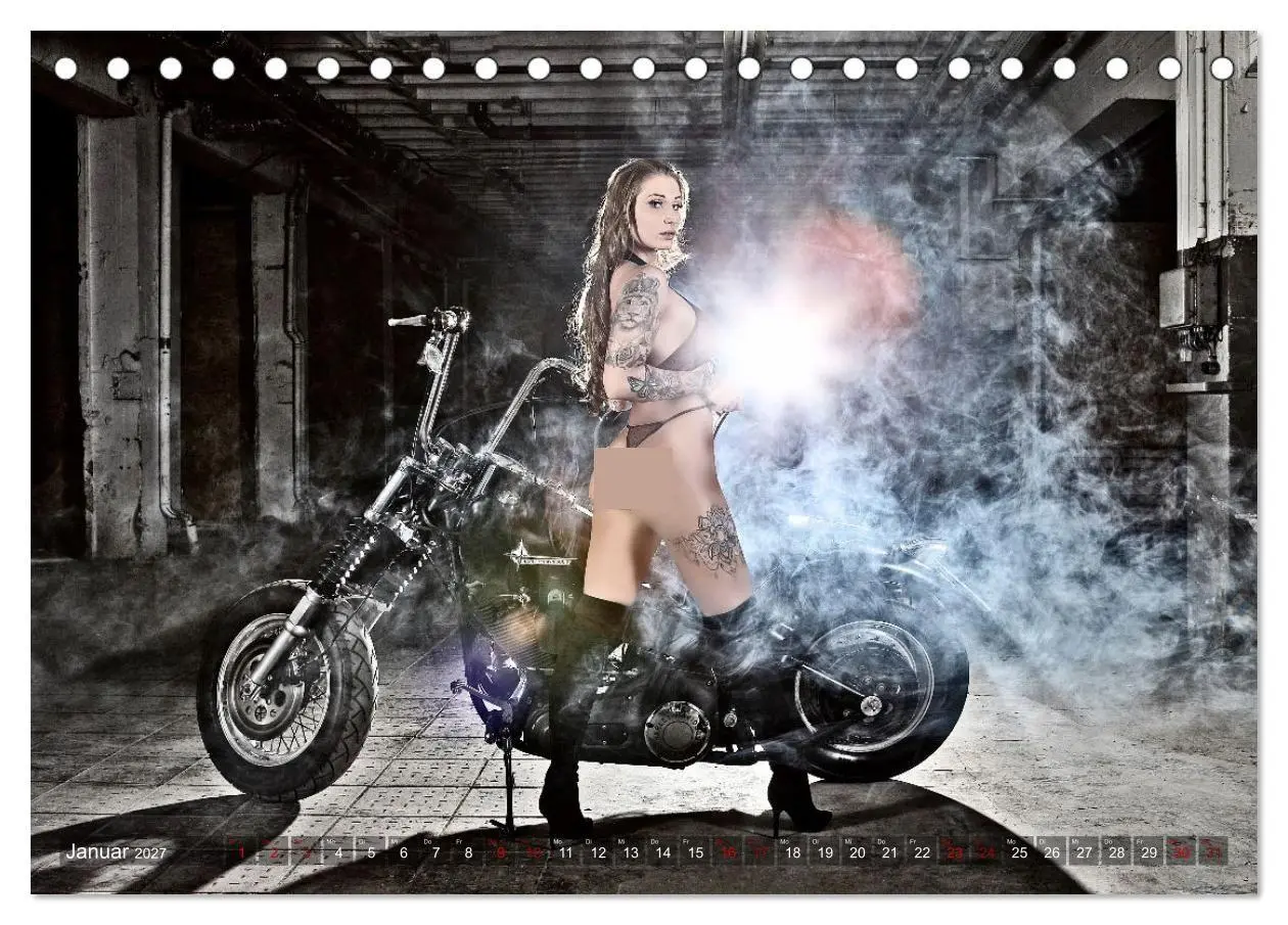 Bild: 9783569281189 | Motorräder und Sexy Girls (Tischkalender 2027 DIN A5 quer),...