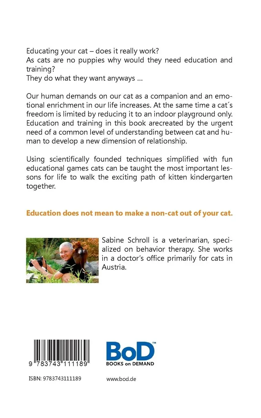 Rückseite: 9783743111189 | Kitten Kindergarten | Sabine Schroll | Taschenbuch | 224 S. | Englisch