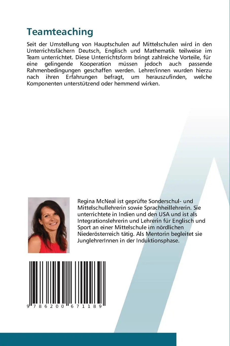 Rückseite: 9786200671189 | Teamteaching | Regina McNeal | Taschenbuch | Paperback | 148 S. | 2020