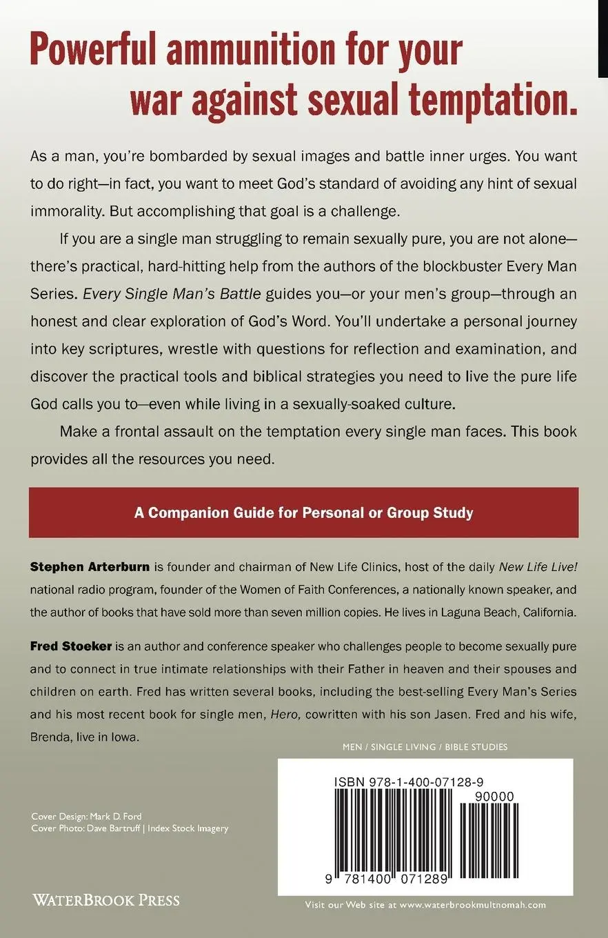 Rückseite: 9781400071289 | Every Single Man's Battle | Staying on the Path of Sexual Purity