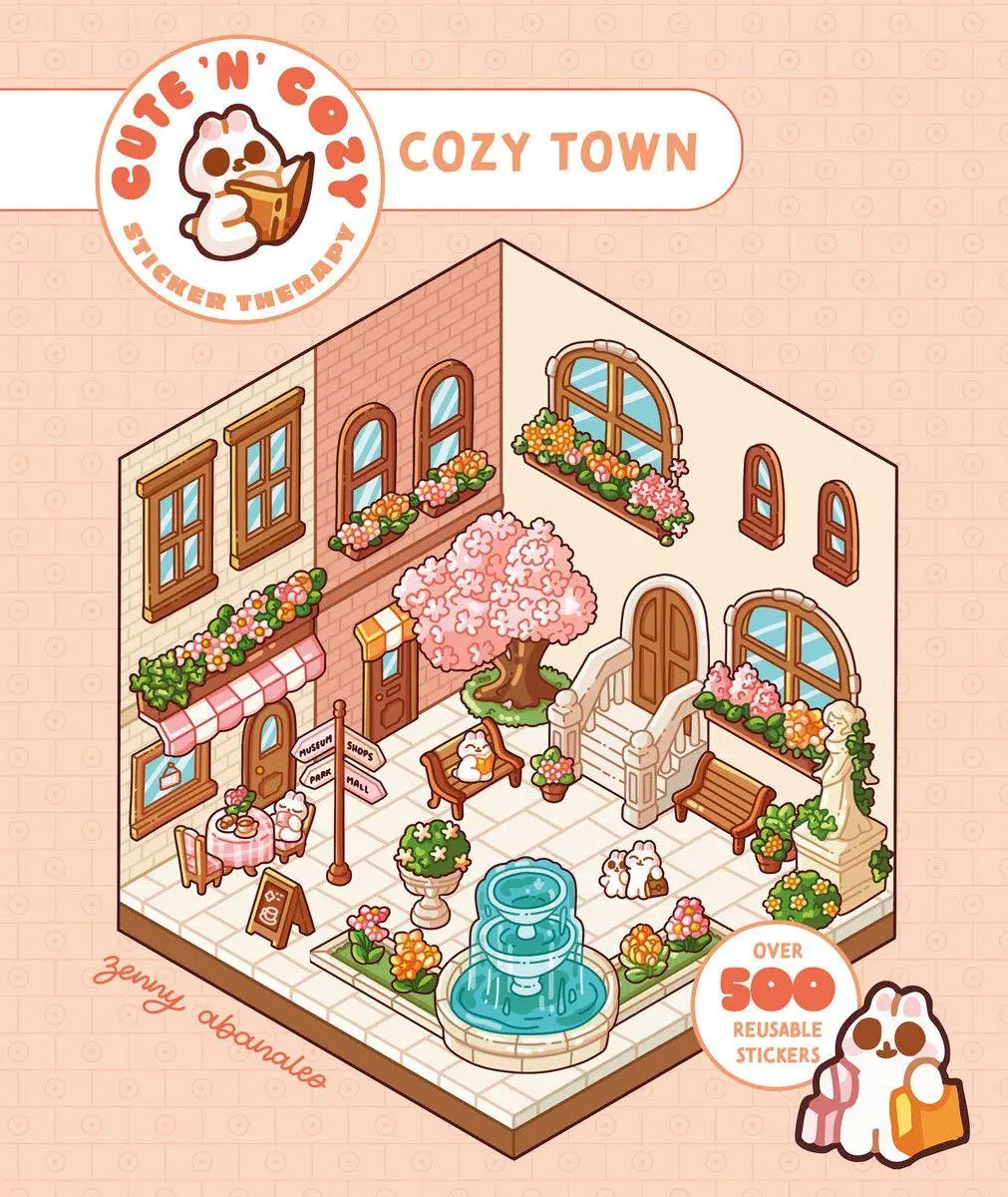 Cover: 9781837761289 | Cute 'n' Cozy Sticker Therapy: Cozy Town | Zenny Abanales | Buch