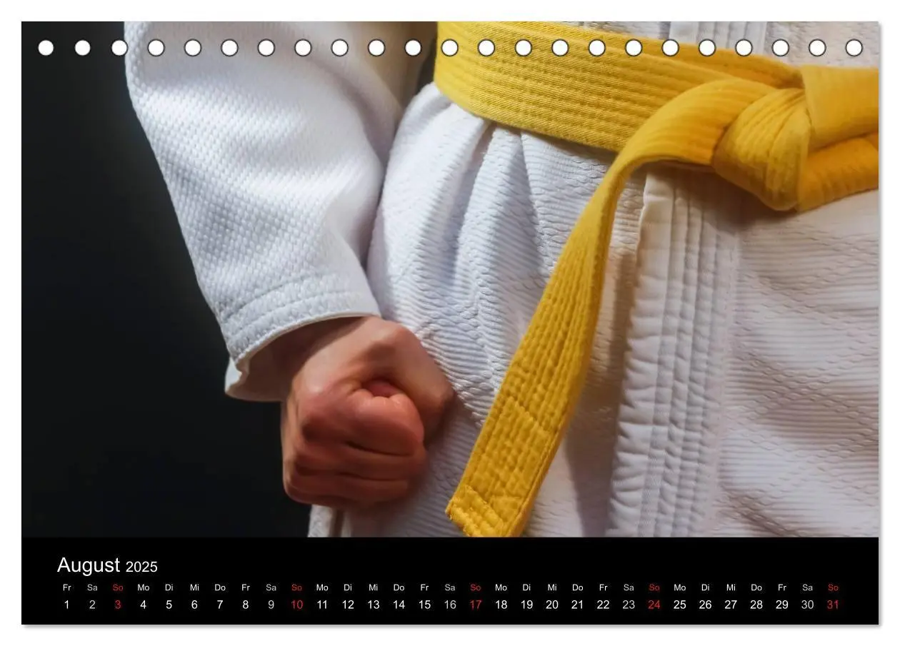 Bild: 9783435691289 | Kampfsport (Tischkalender 2025 DIN A5 quer), CALVENDO Monatskalender