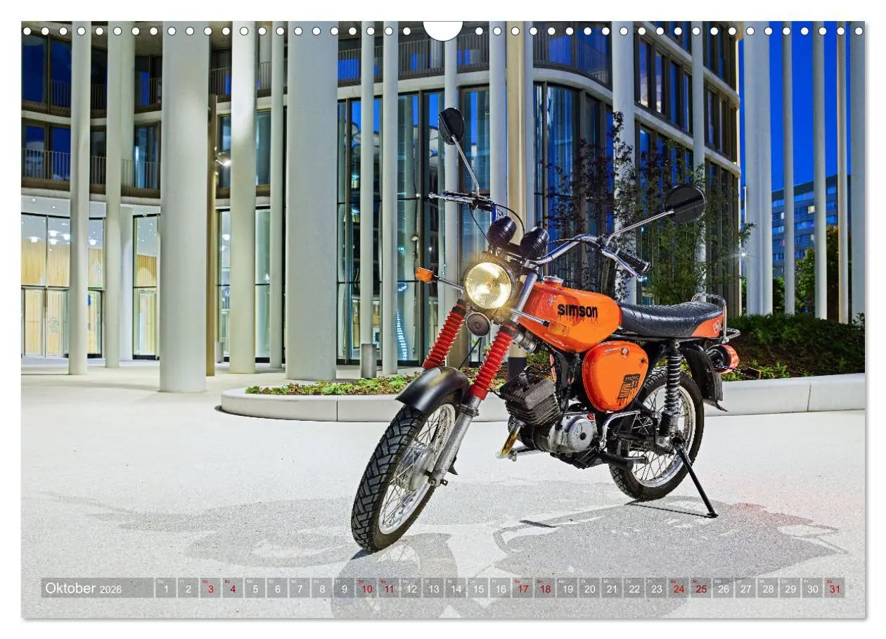 Bild: 9783457611289 | Simson S51c (Wandkalender 2026 DIN A3 quer), CALVENDO Monatskalender