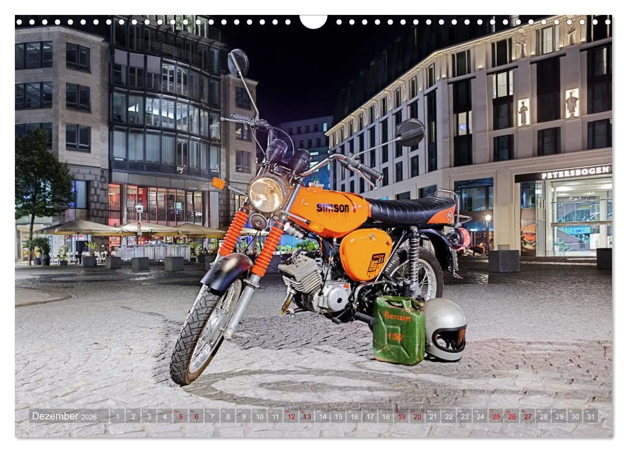 Bild: 9783457611289 | Simson S51c (Wandkalender 2026 DIN A3 quer), CALVENDO Monatskalender