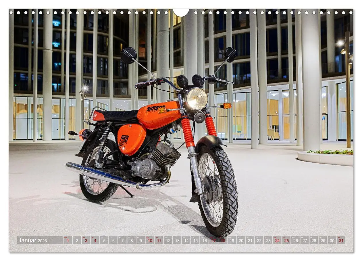 Bild: 9783457611289 | Simson S51c (Wandkalender 2026 DIN A3 quer), CALVENDO Monatskalender