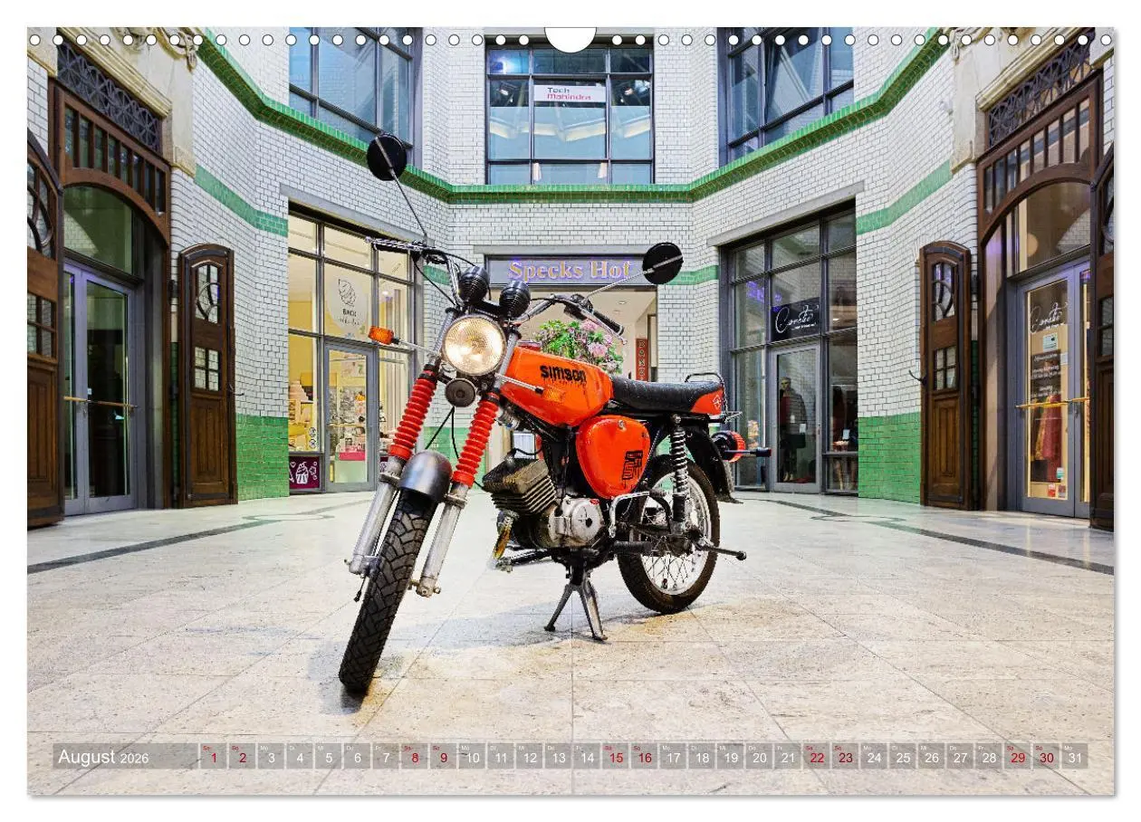 Bild: 9783457611289 | Simson S51c (Wandkalender 2026 DIN A3 quer), CALVENDO Monatskalender