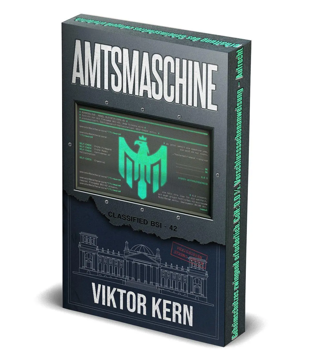 Cover: 9783693851289 | Amtsmaschine | Techno-Thriller Mit wunderschönem Farbschnitt | Viktor