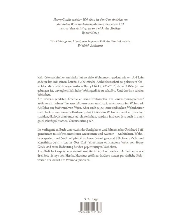 Rückseite: 9783702511289 | Harry Glück | Reinhard Seiß | Buch | 240 S. | Deutsch | 2024