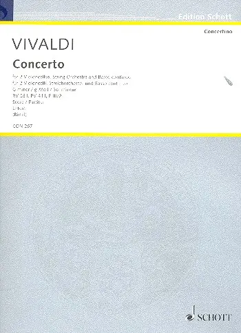 Cover: 9790001191289 | Concerto G minor RV 531, PV 411, F III/2 | Urtext | Antonio Vivaldi