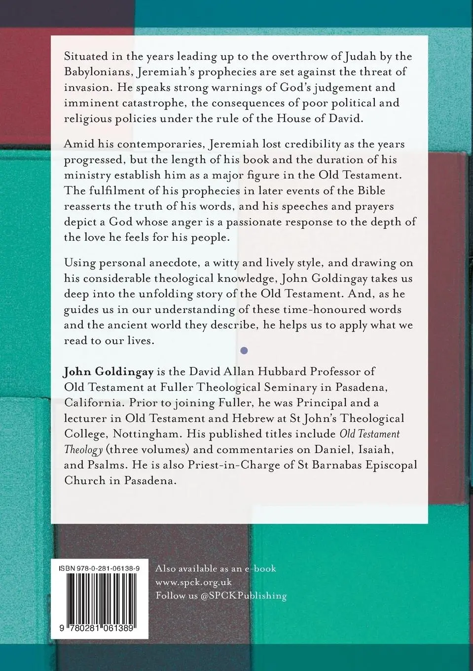 Rückseite: 9780281061389 | Jeremiah for Everyone | John Goldingay | Taschenbuch | Englisch | 2015