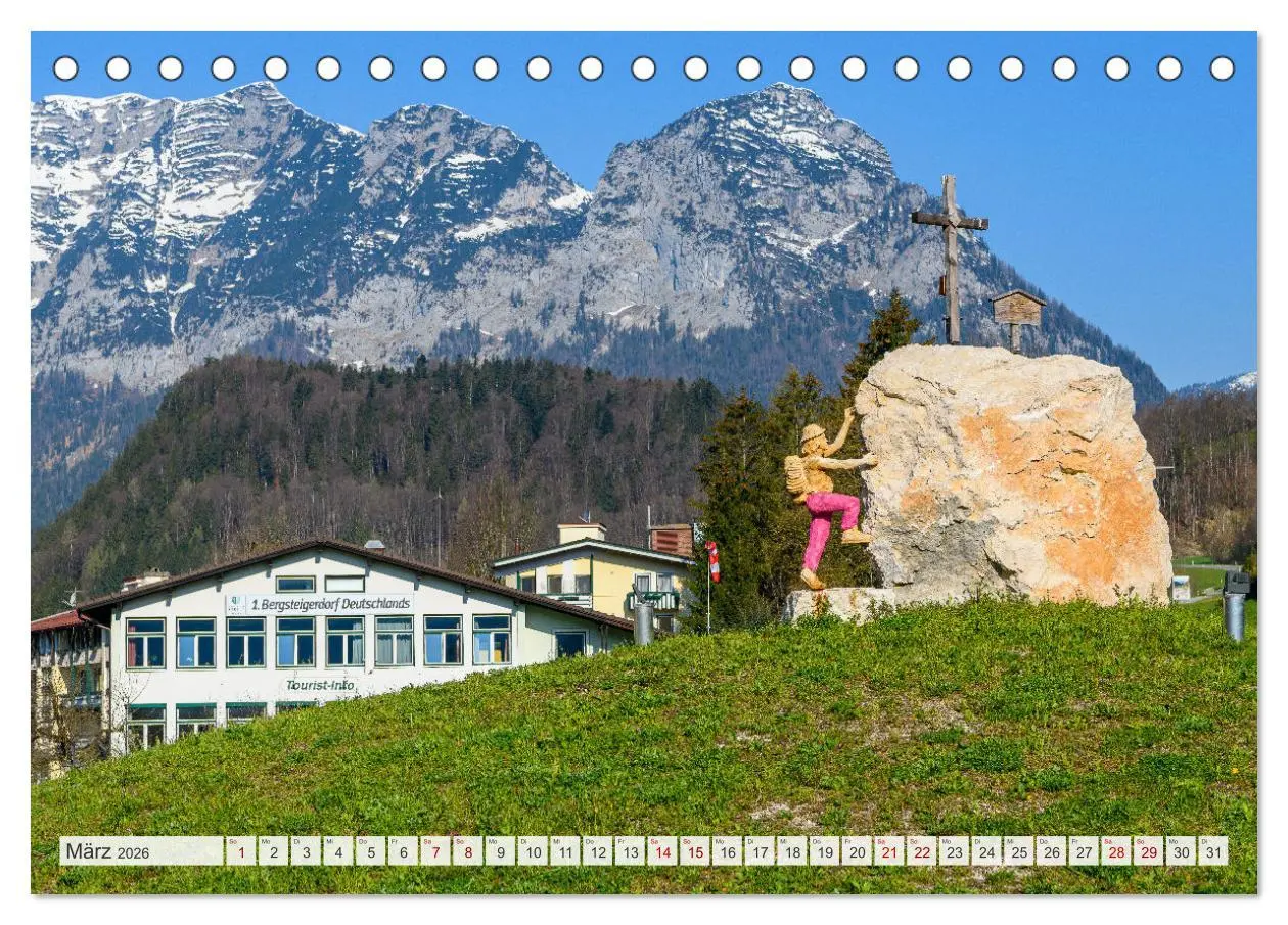 Bild: 9783457911389 | Unterwegs im Bergsteigerdorf Ramsau (Tischkalender 2026 DIN A5...