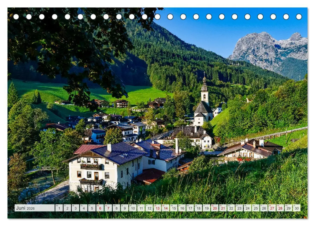 Bild: 9783457911389 | Unterwegs im Bergsteigerdorf Ramsau (Tischkalender 2026 DIN A5...