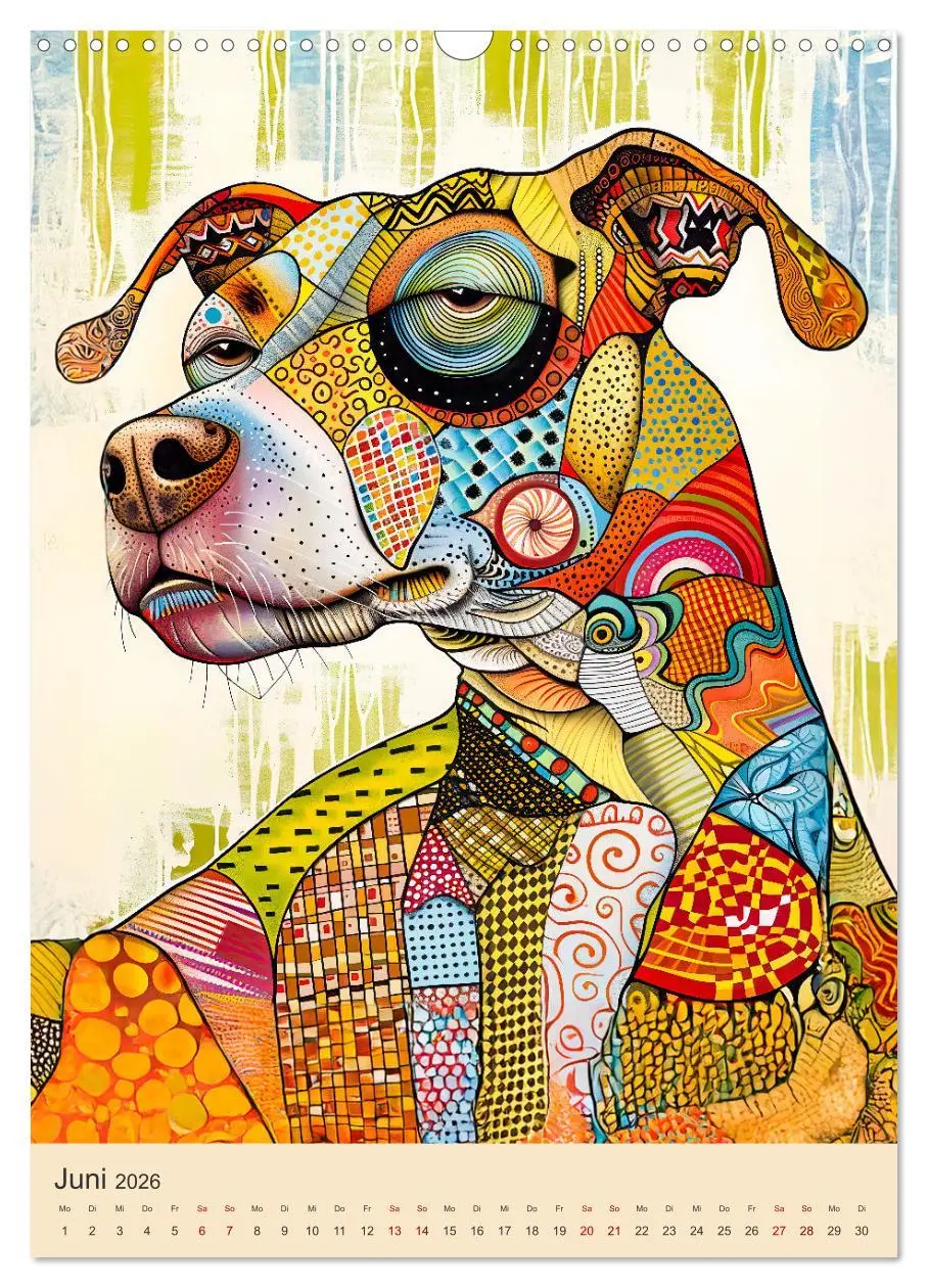 Bild: 9783516241389 | Pop-Art Hunde - Moderne, verrückte Hundeporträts (Wandkalender 2026...