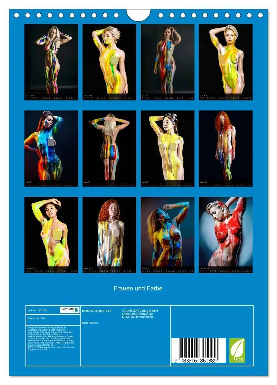 Bild: 9783516861389 | Frauen und Farbe (Wandkalender 2027 DIN A4 hoch), CALVENDO...