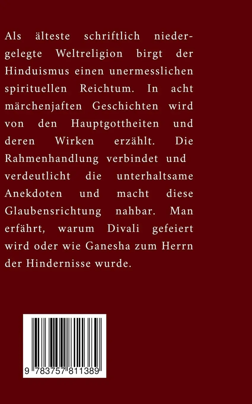 Rückseite: 9783757811389 | Wie Saraswati zu ihren Reittieren kam | Erzählungen | Elsa Thamm