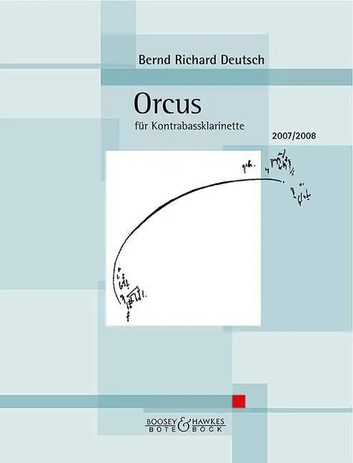 Cover: 9783793141389 | Orcus Nr. 22 | Nr. 22. Kontrabass-Klarinette. | Bernd Richard Deutsch