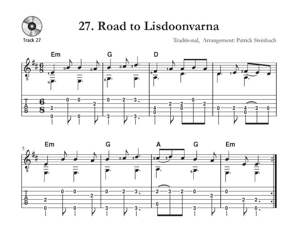 Bild: 9783869471389 | Irish Guitar Tunes | Patrick Steinbach | Broschüre | 96 S. | Deutsch