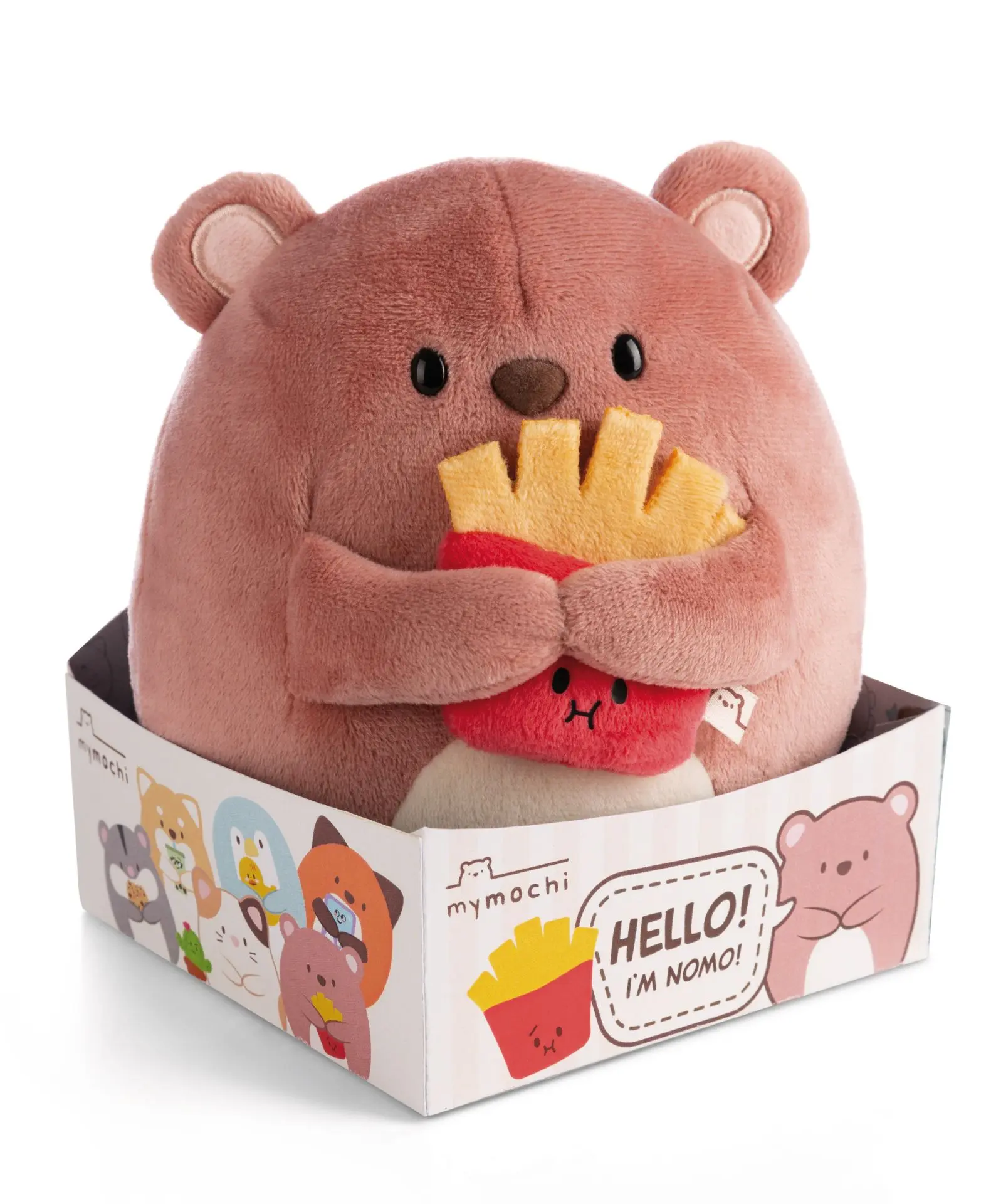Cover: 4012390611489 | Nici 61148 Kuscheltier Bär Nomo 16cm mit Pommes in | mymochi | 61148