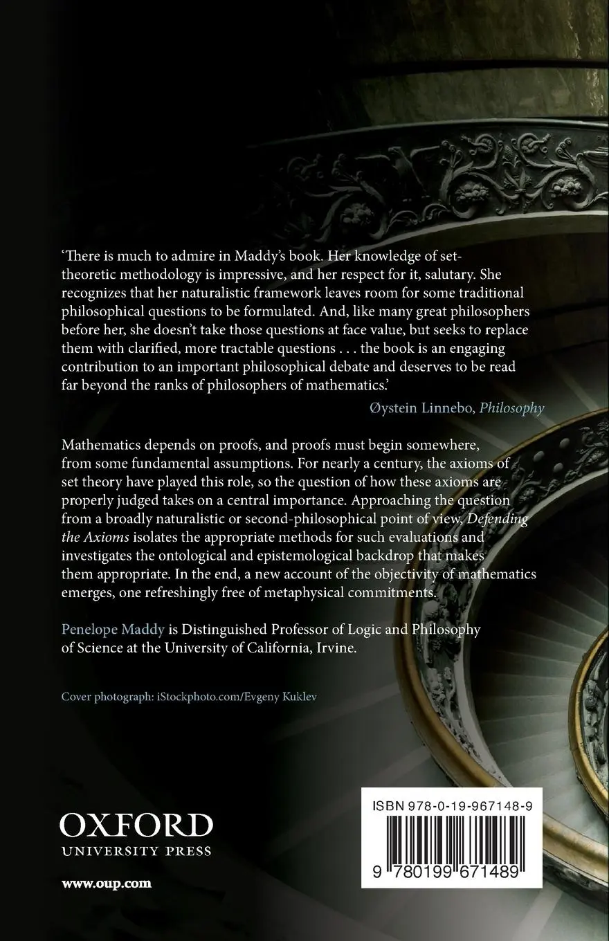 Rückseite: 9780199671489 | Defending the Axioms | On the Philosophical Foundations of Set Theory