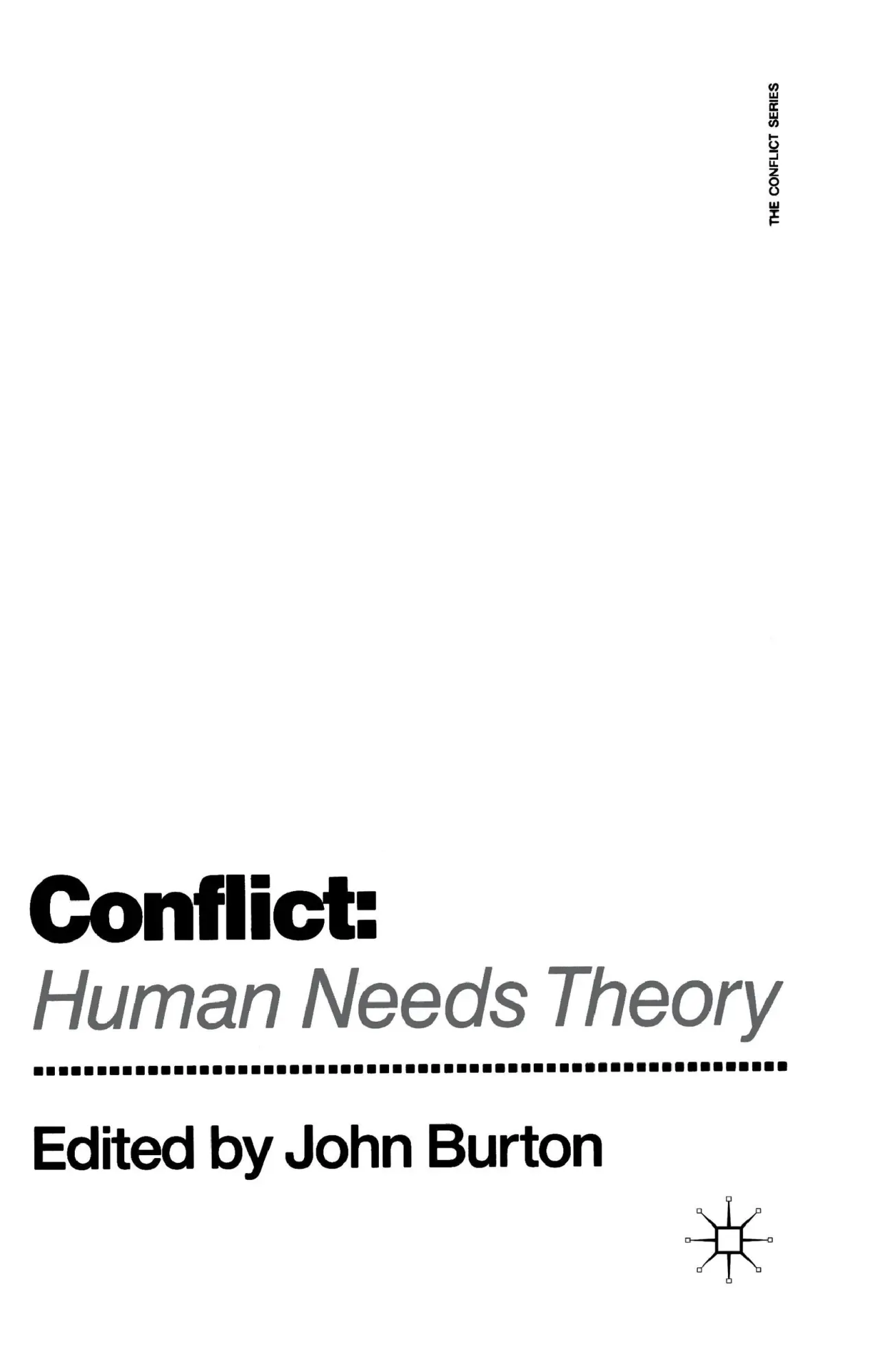 Cover: 9780333521489 | Conflict: Human Needs Theory | J. Burton | Taschenbuch | xxv | 1993
