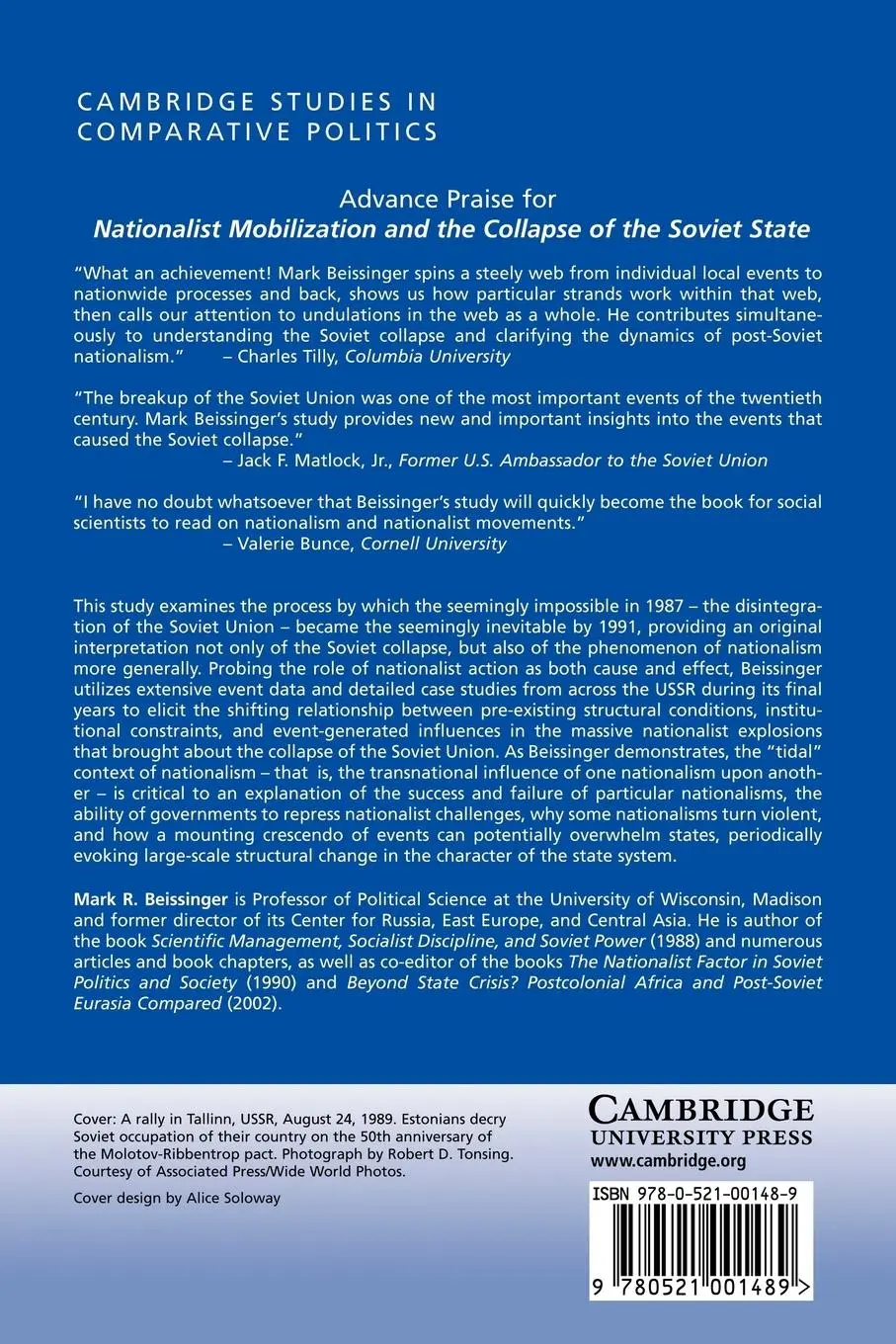 Rückseite: 9780521001489 | Nationalist Mobilization and the Collapse of the Soviet State | Buch