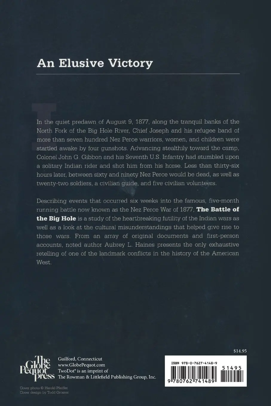 Rückseite: 9780762741489 | Battle of the Big Hole | Aubrey Haines (u. a.) | Taschenbuch | 2015