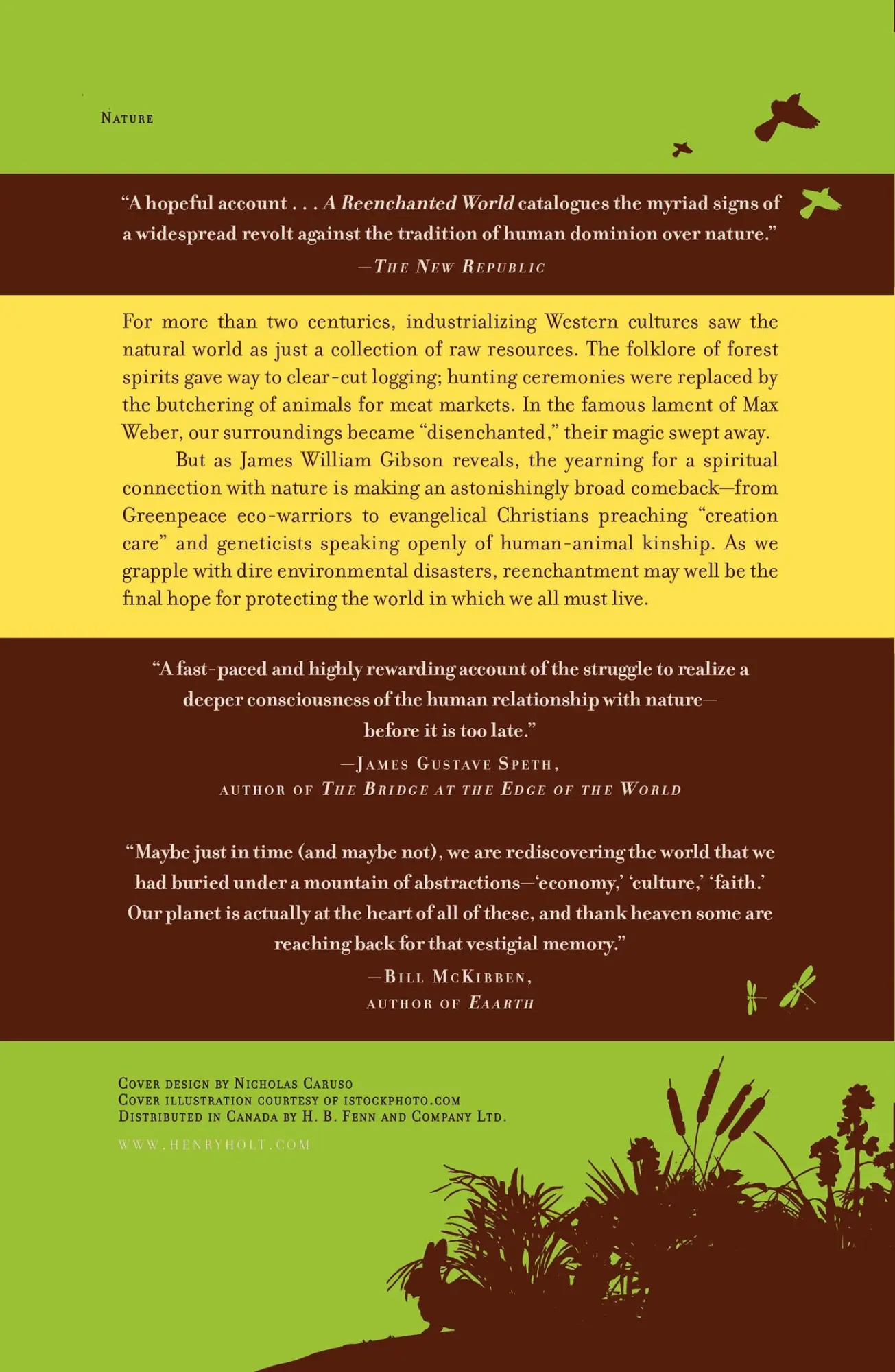 Rückseite: 9780805091489 | A Reenchanted World | The Quest for a New Kinship with Nature | Gibson