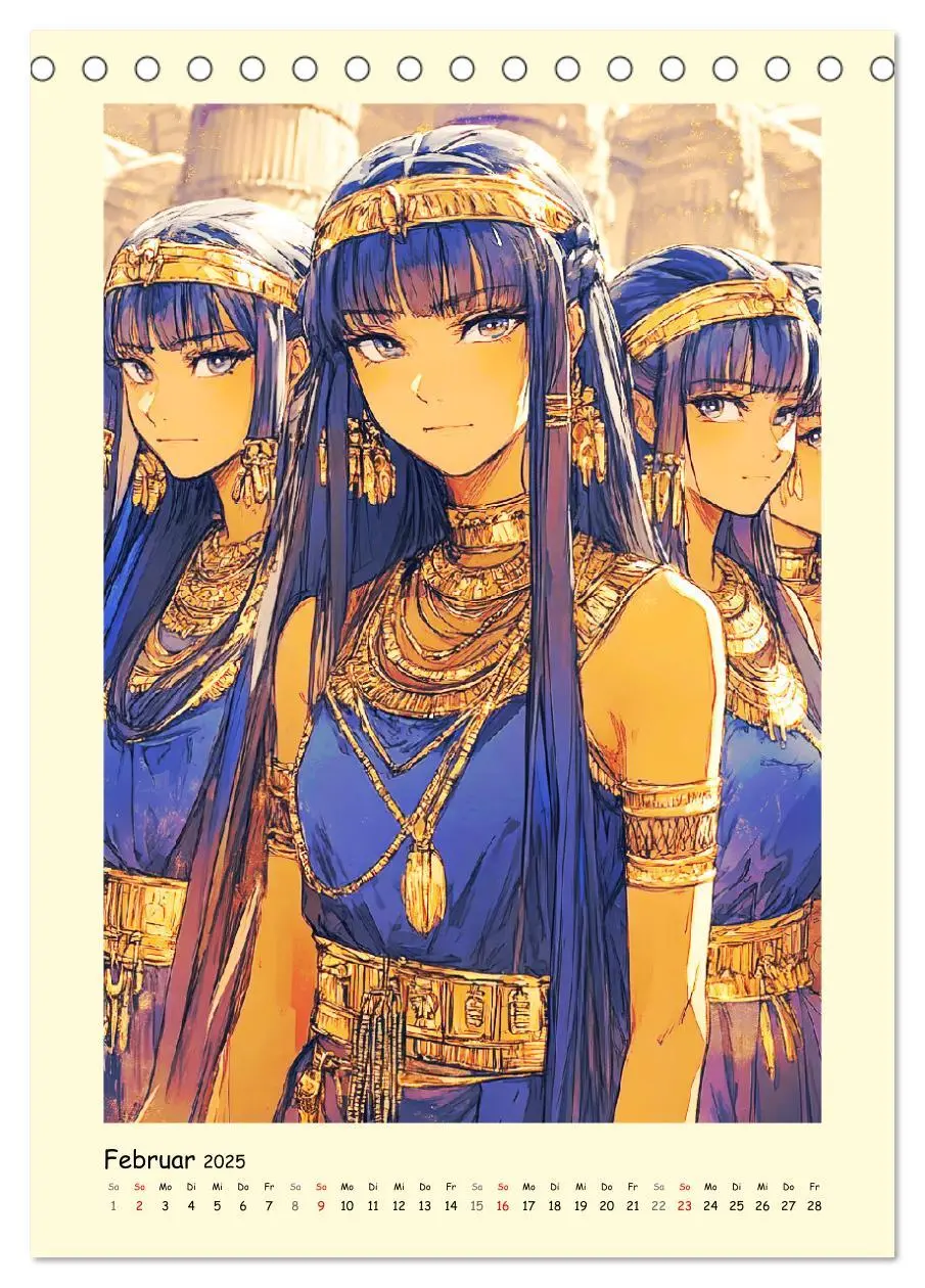 Bild: 9783457211489 | Im alten Ägypten. Manga-Mädchen im Pharaonenland (Tischkalender...