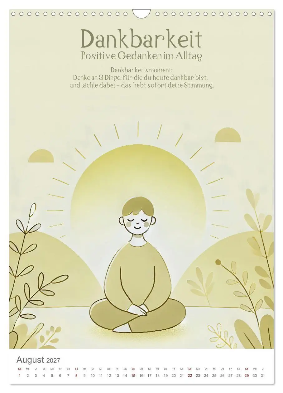 Bild: 9783516781489 | Dein Anti-Stress Kalender - Monatliche Inspirationen für mehr...
