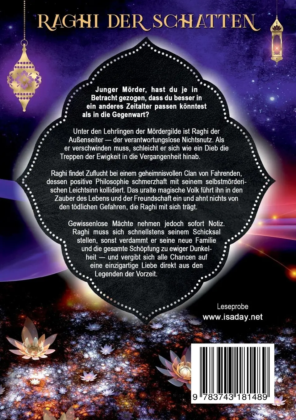 Rückseite: 9783743181489 | Raghi der Schatten | Isa Day | Taschenbuch | 336 S. | Deutsch | 2024