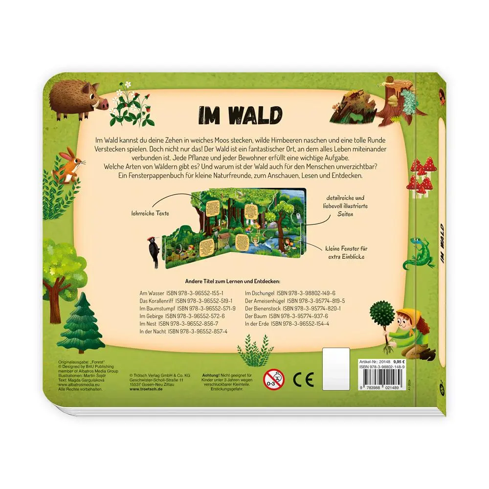 Bild: 9783988021489 | Trötsch Fensterbuch Im Wald | Trötsch Verlag GmbH &amp; Co. KG | Buch