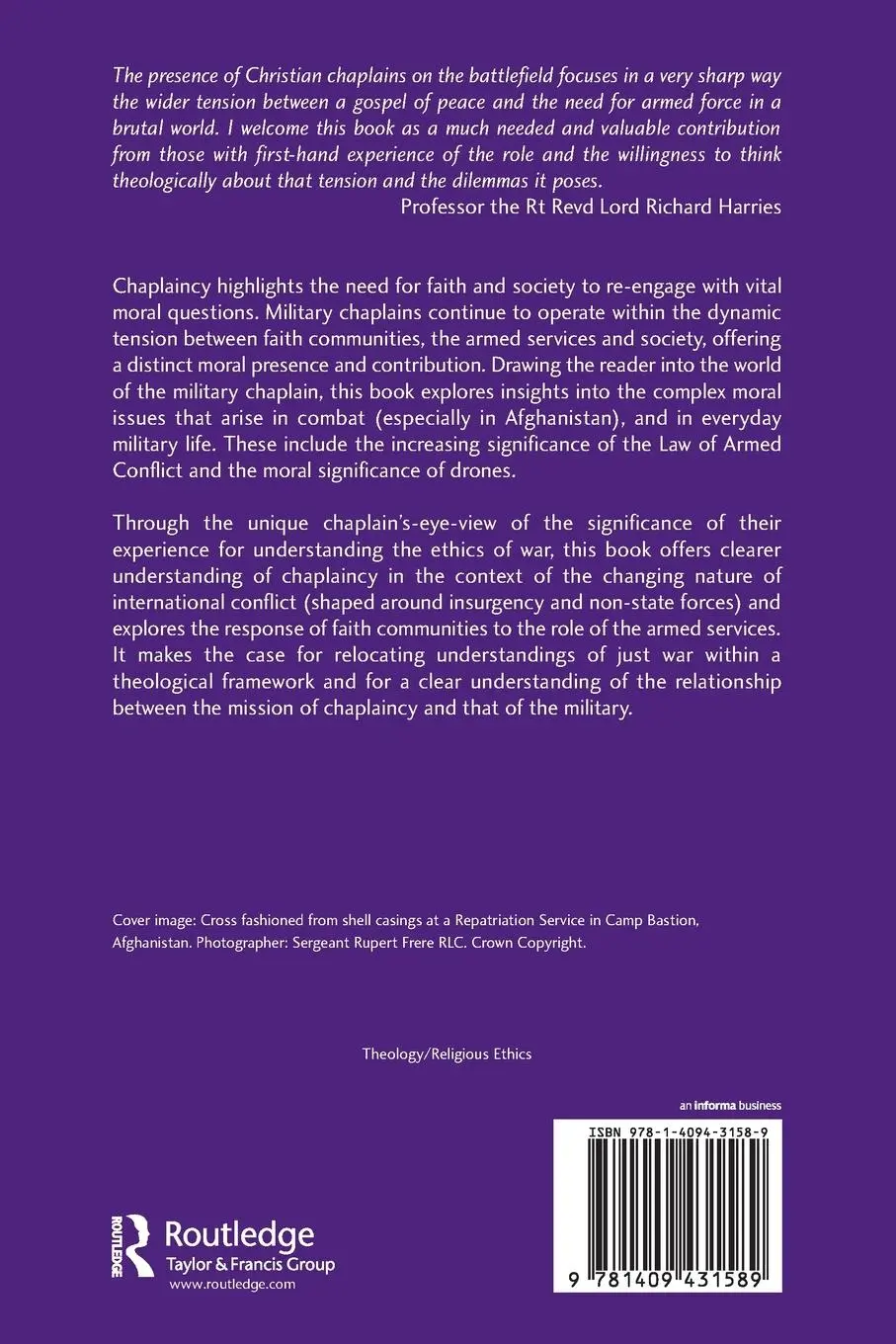 Rückseite: 9781409431589 | Military Chaplaincy in Contention | Andrew Todd | Taschenbuch | 2013