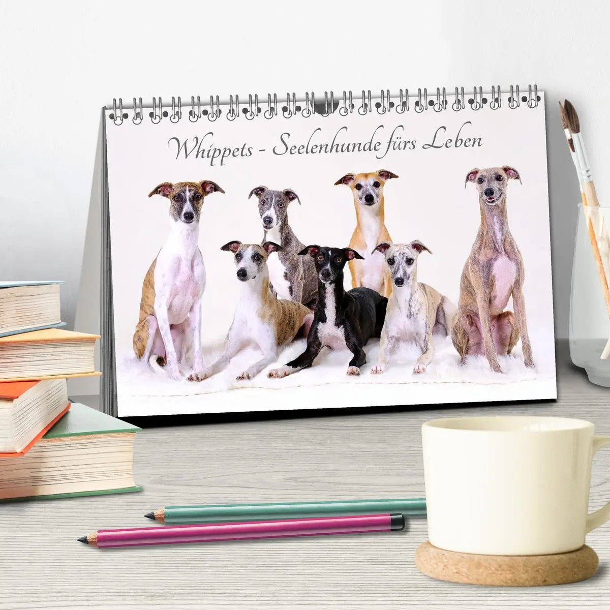 Bild: 9783457511589 | Whippets - Seelenhunde fürs Leben (Tischkalender 2026 DIN A5 quer),...