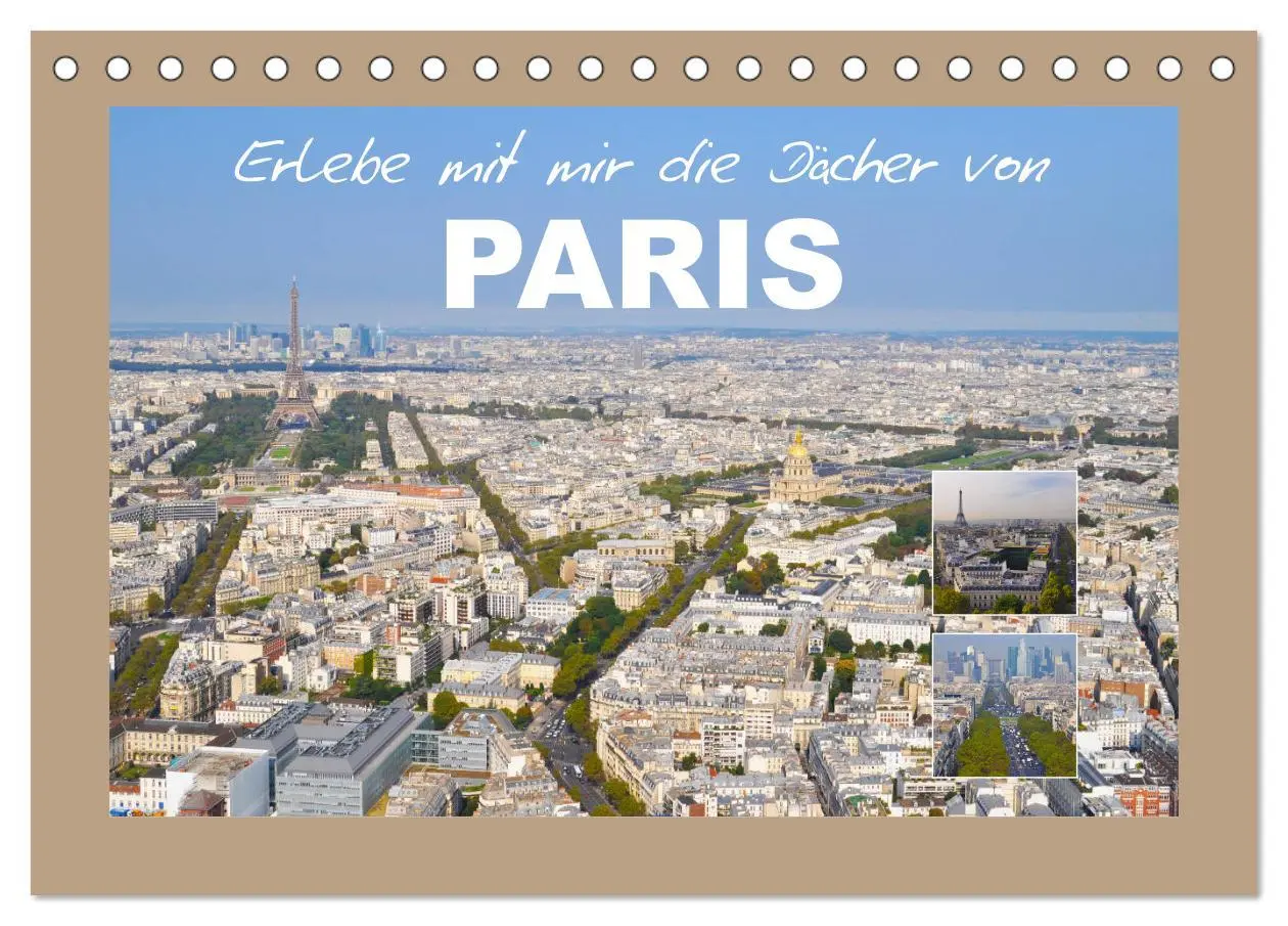 Cover: 9783457681589 | Erlebe mit mir die Dächer von Paris (Tischkalender 2026 DIN A5...