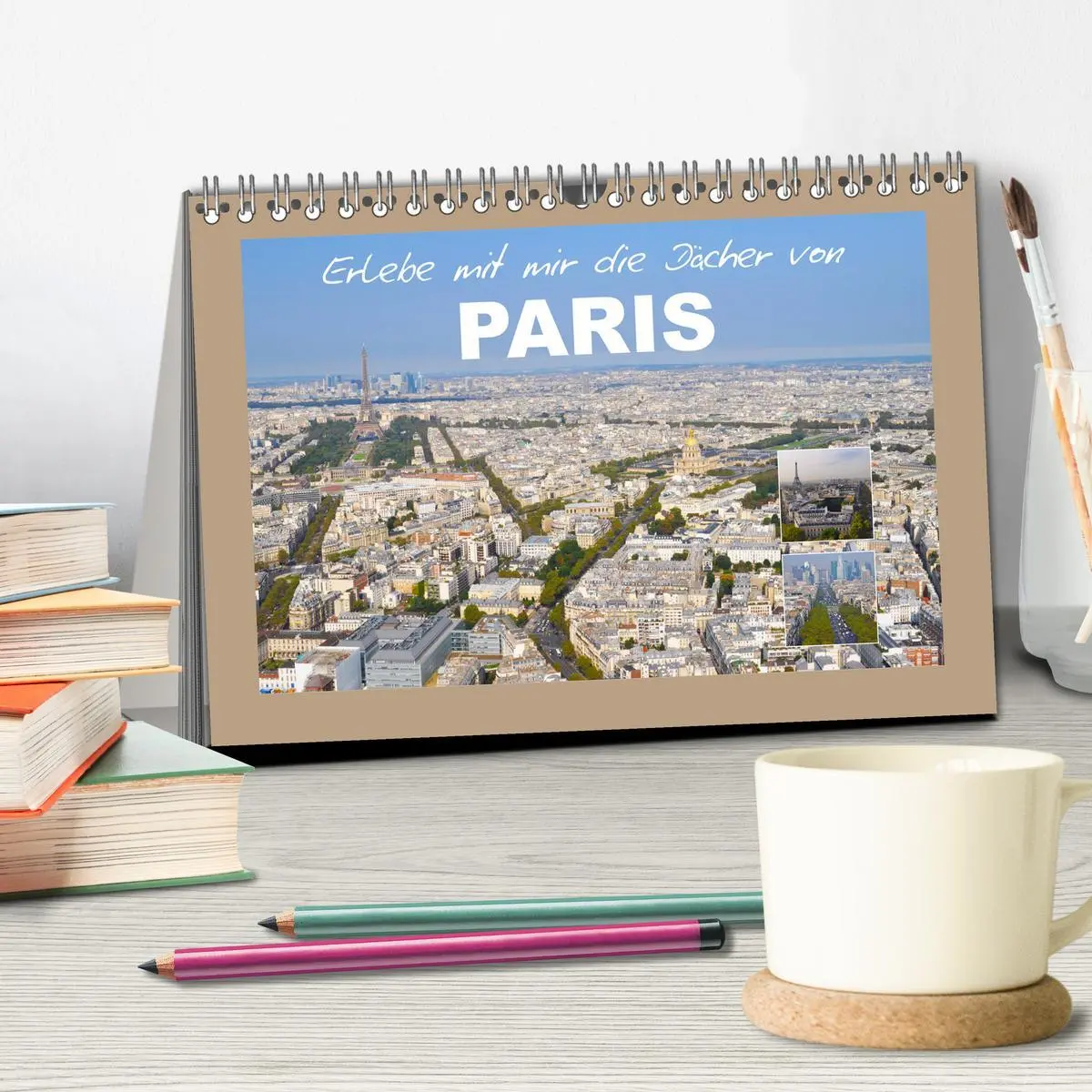 Bild: 9783457681589 | Erlebe mit mir die Dächer von Paris (Tischkalender 2026 DIN A5...