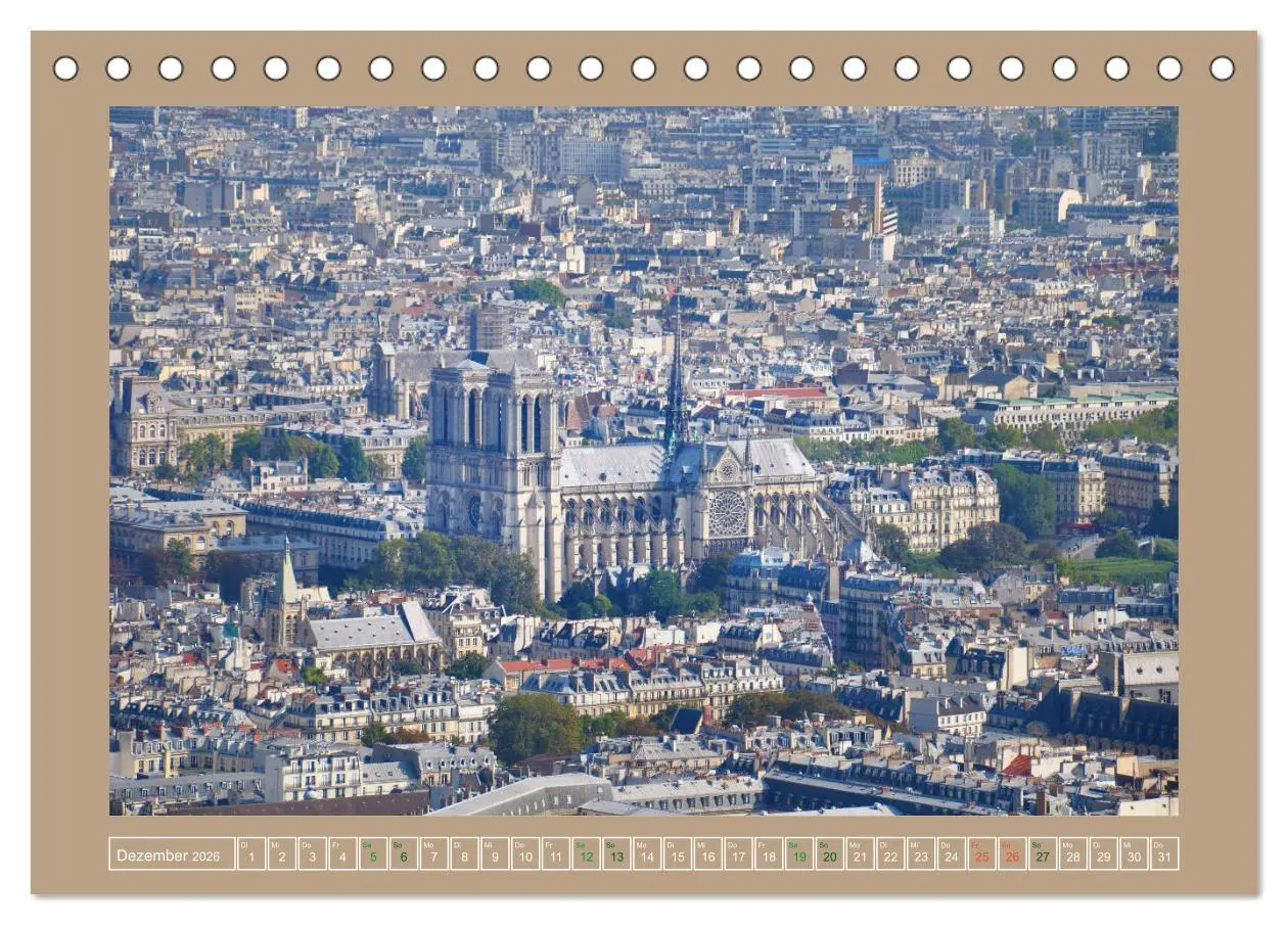 Bild: 9783457681589 | Erlebe mit mir die Dächer von Paris (Tischkalender 2026 DIN A5...