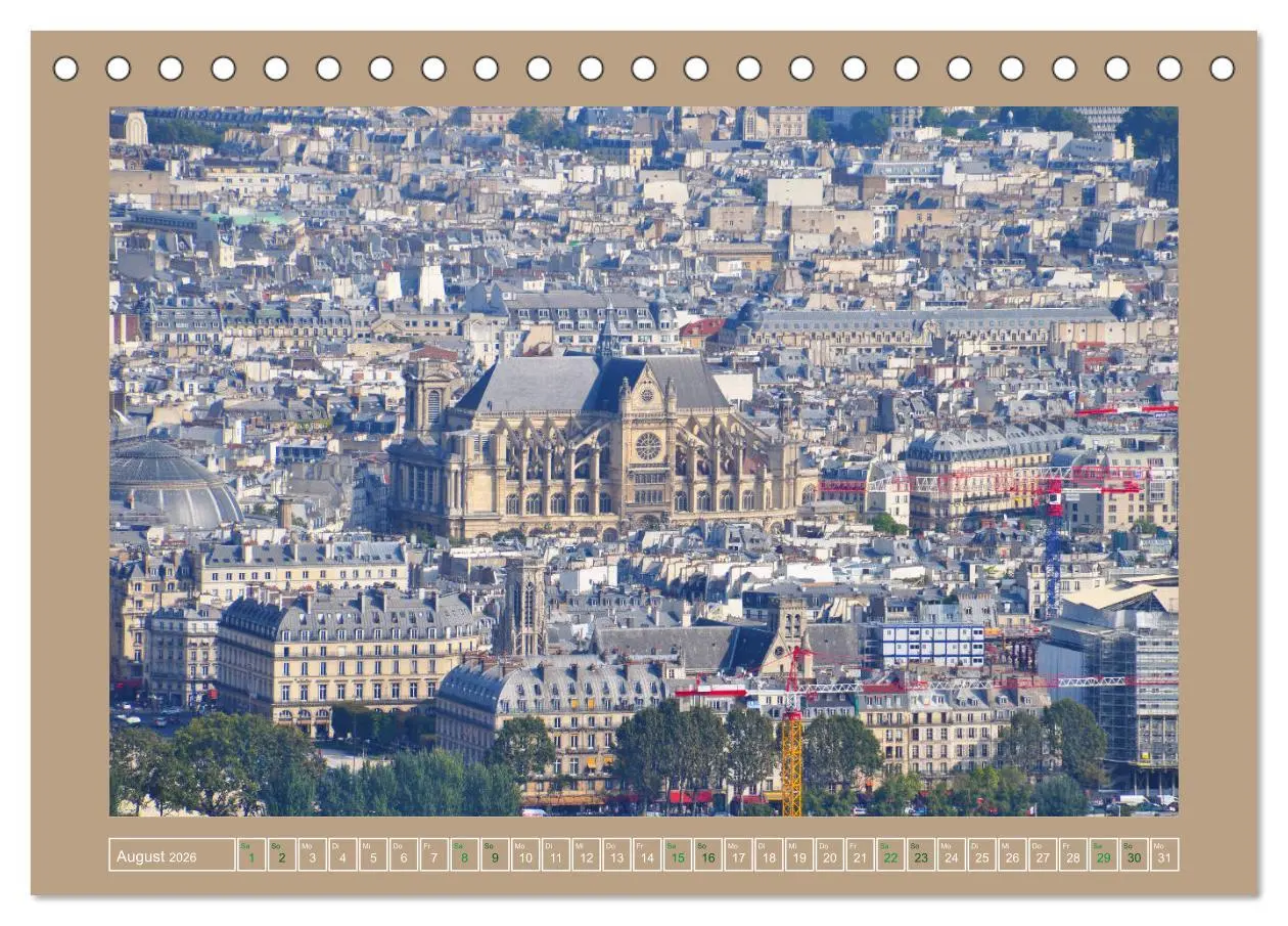 Bild: 9783457681589 | Erlebe mit mir die Dächer von Paris (Tischkalender 2026 DIN A5...