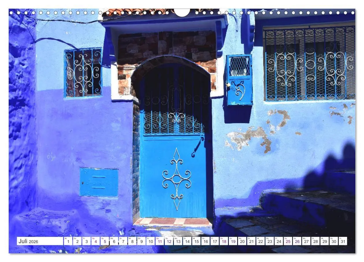 Bild: 9783457821589 | Chefchaouen - Blue Details (Wandkalender 2026 DIN A3 quer),...