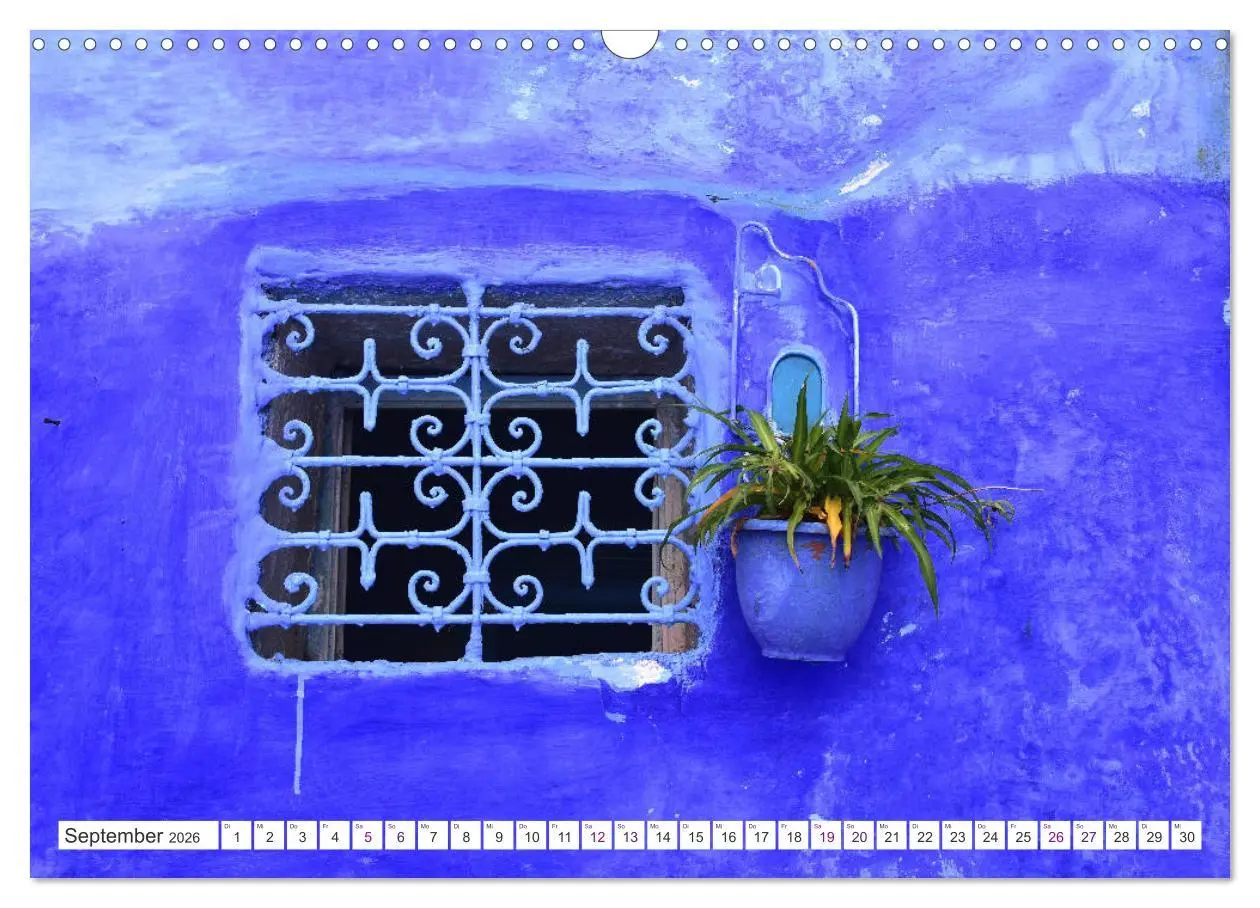 Bild: 9783457821589 | Chefchaouen - Blue Details (Wandkalender 2026 DIN A3 quer),...