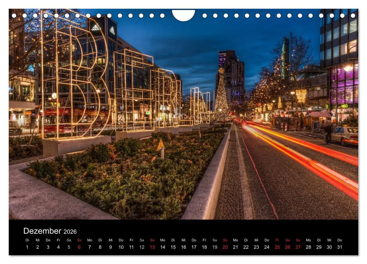Bild: 9783516081589 | Berlin City bei Nacht (Wandkalender 2026 DIN A4 quer), CALVENDO...