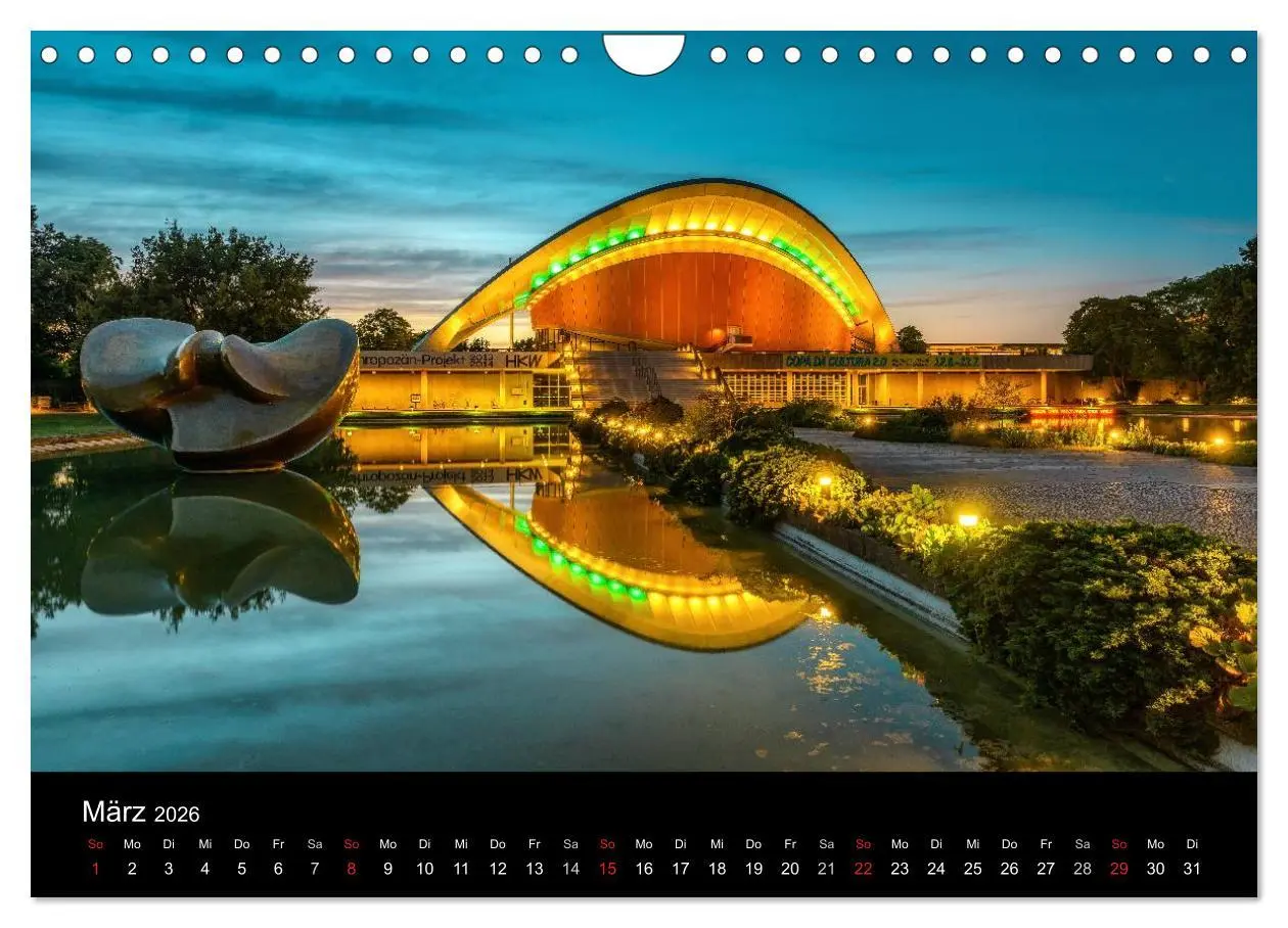 Bild: 9783516081589 | Berlin City bei Nacht (Wandkalender 2026 DIN A4 quer), CALVENDO...
