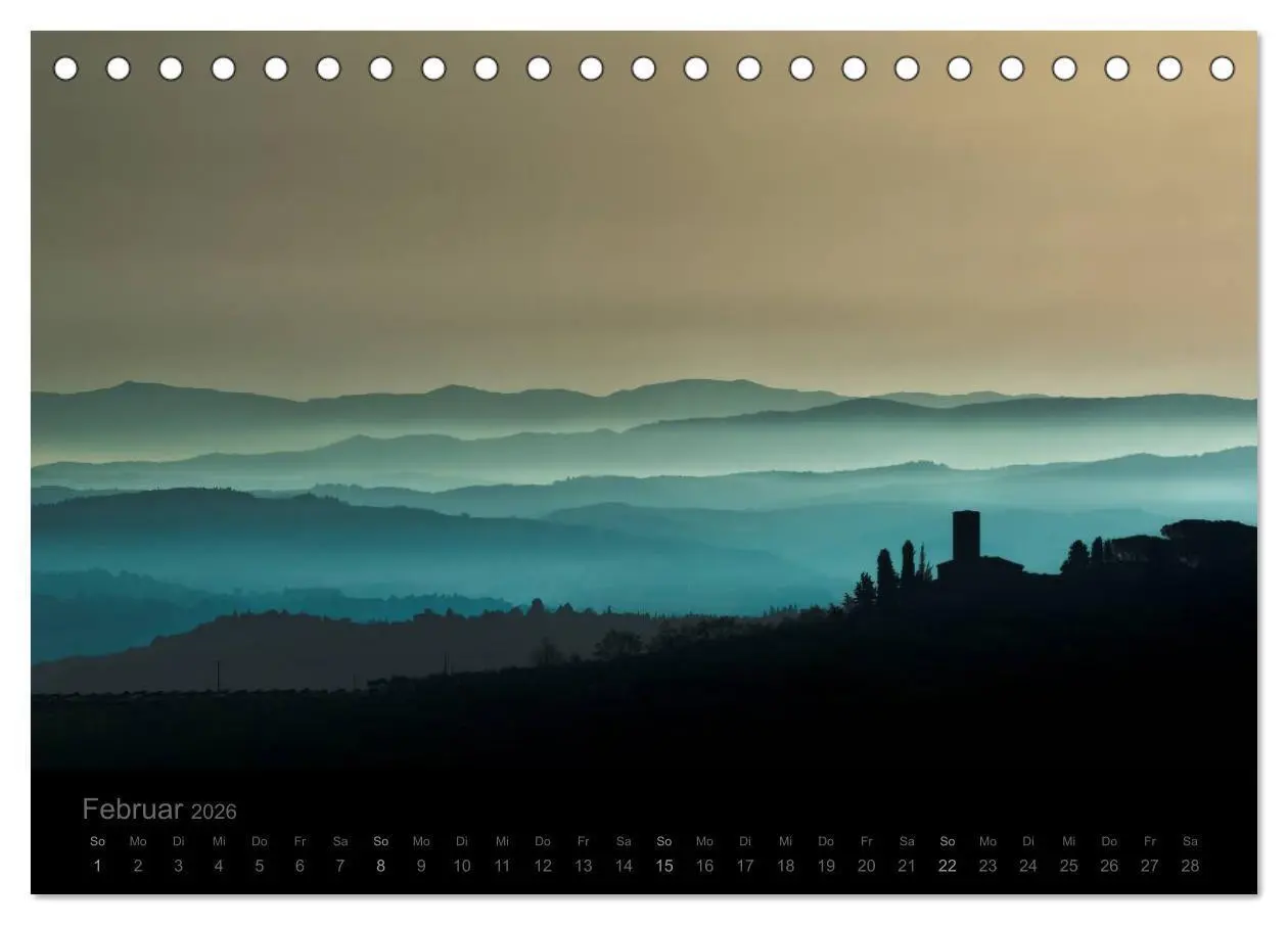 Bild: 9783516151589 | - Magie des Lichtes - TOSKANA (Tischkalender 2026 DIN A5 quer),...