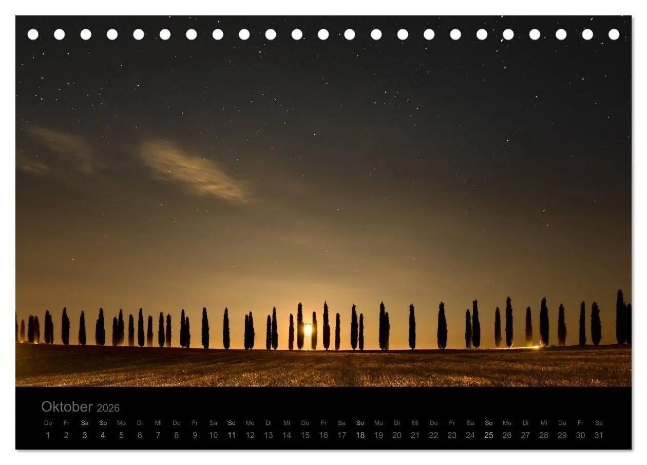 Bild: 9783516151589 | - Magie des Lichtes - TOSKANA (Tischkalender 2026 DIN A5 quer),...