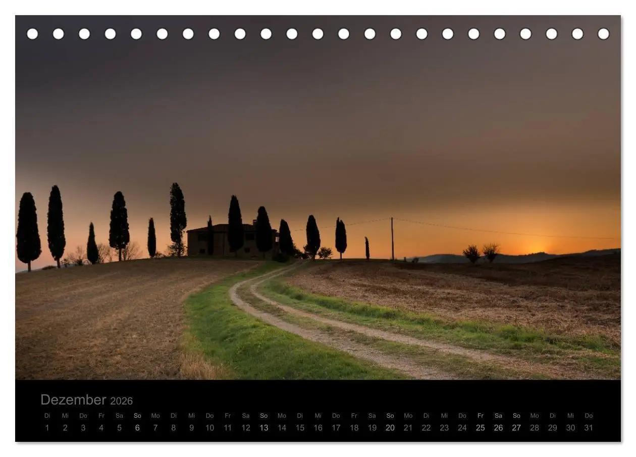 Bild: 9783516151589 | - Magie des Lichtes - TOSKANA (Tischkalender 2026 DIN A5 quer),...