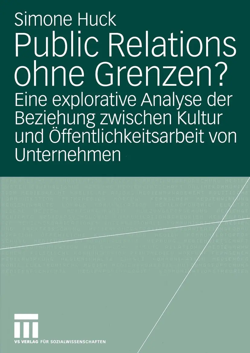 Cover: 9783531141589 | Public Relations ohne Grenzen? | Simone Huck | Taschenbuch | 322 S.