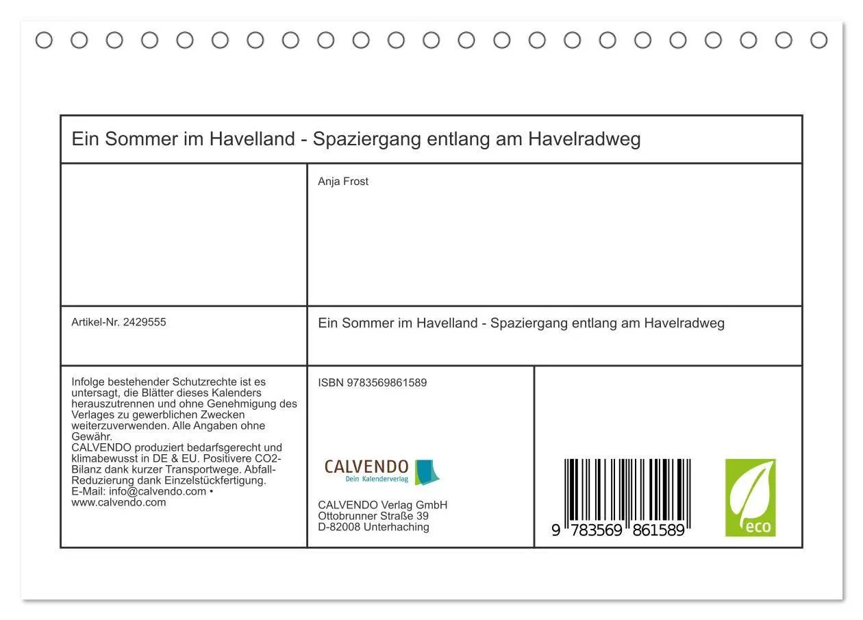 Bild: 9783569861589 | Ein Sommer im Havelland - Spaziergang entlang am Havelradweg...