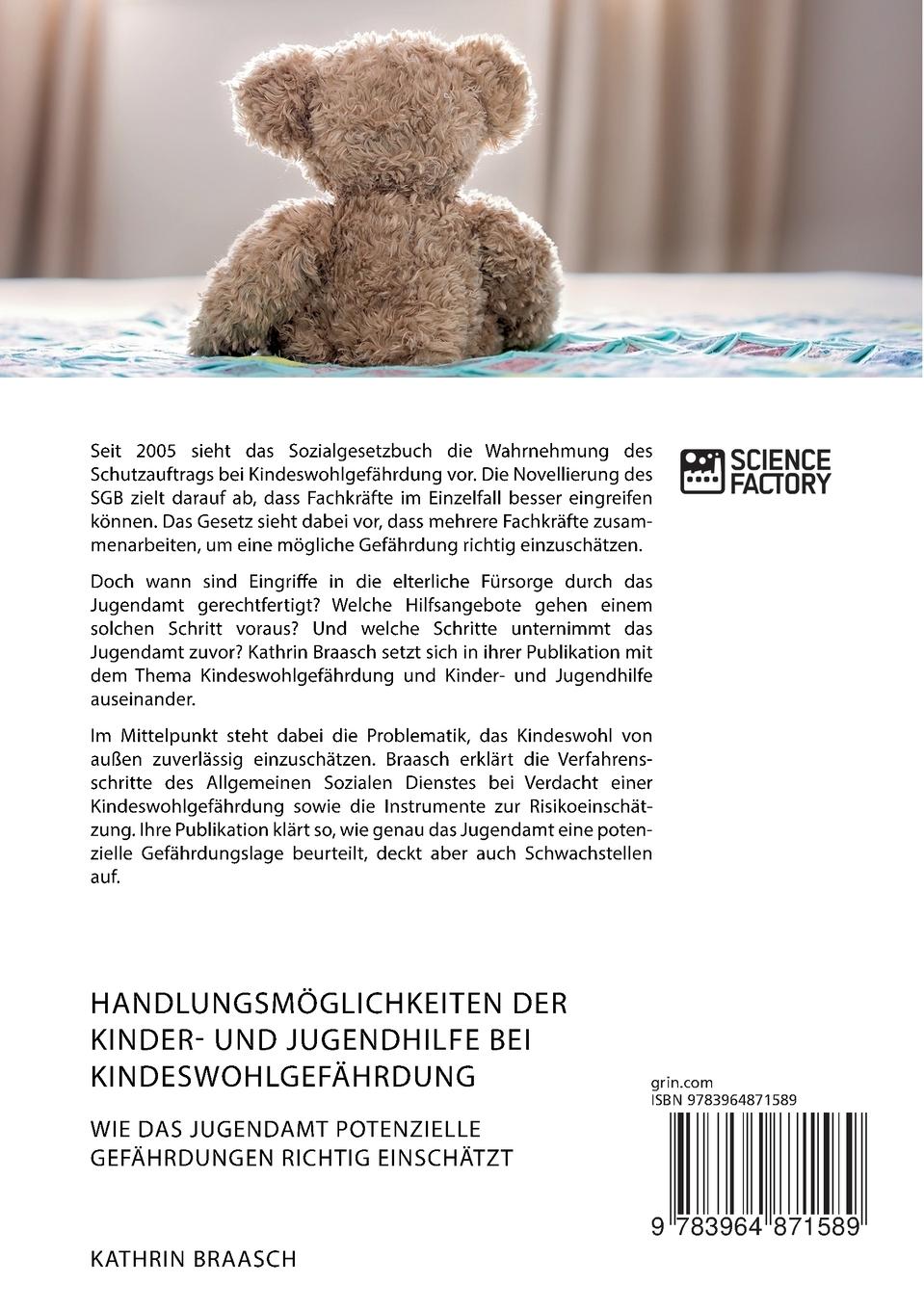 Rückseite: 9783964871589 | Handlungsmöglichkeiten der Kinder- und Jugendhilfe bei...