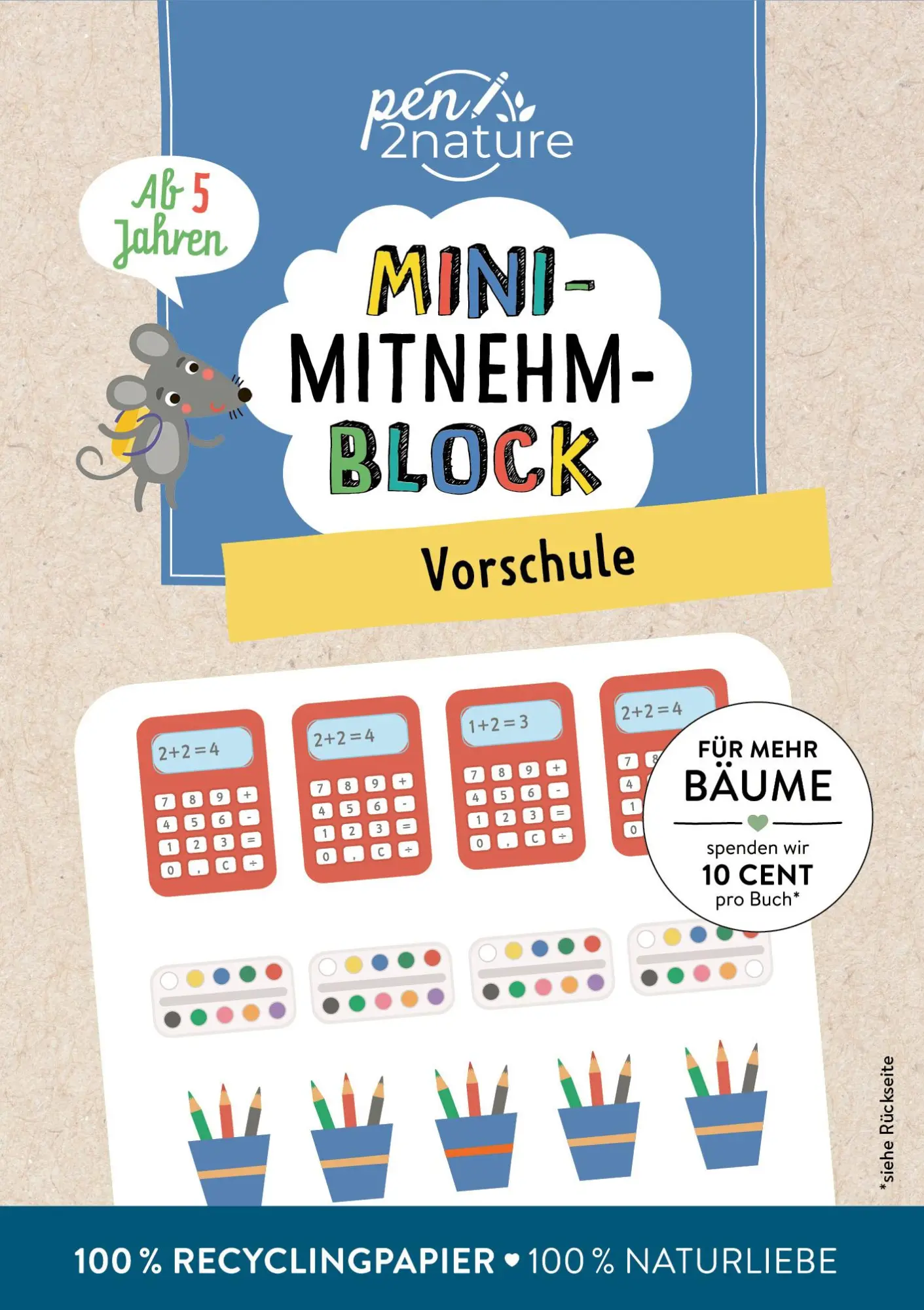 Cover: 9783987641589 | Mini-Mitnehm-Block Vorschule | Pen2nature | Taschenbuch | 96 S. | 2025