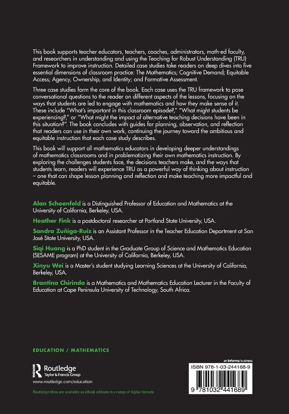 Rückseite: 9781032441689 | Helping Students Become Powerful Mathematics Thinkers | Taschenbuch