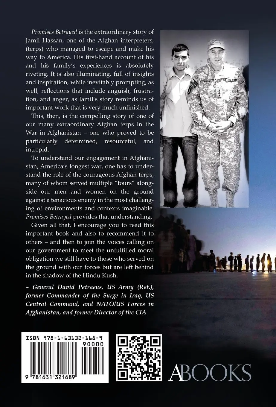 Rückseite: 9781631321689 | Promises Betrayed: An Afghan Interpreter at The Fall of Kabul...